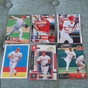 Phillies fans!!!! Lot of 6 Phillies baseball cards. ⚾️